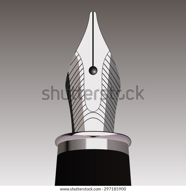 Vector De Stock Libre De Regalias Sobre Dibujo Vectorial De La Pluma Pen