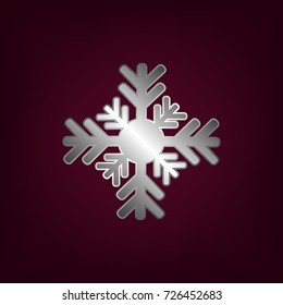 vector illustration of a realistic snowflake