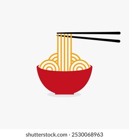 Vector illustration of really delicious noodles