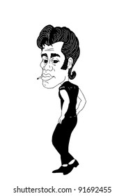 Vector illustration of a rebel rocker