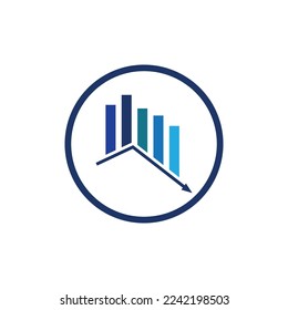 vector illustration of Recession Logo design template