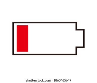 Vector illustration of rechargeable battery. Battery.