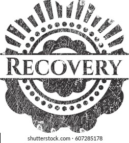 vector illustration of Recovery chalk emblem
