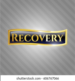 Vector Illustration of Recovery shiny emblem

