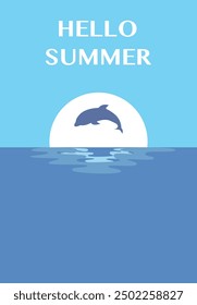 Ilustración vectorial. Ocio y concepto de vacaciones de verano. Gran cartel de verano con letras. Perfecto para un puesto de venta de verano o Anuncio.