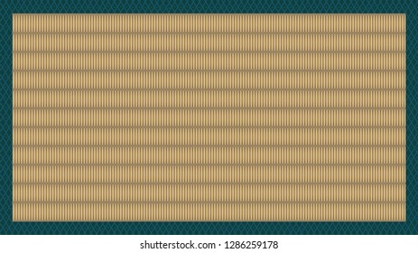 Vector illustration of a rectangular Japanese Tatami Mat.
