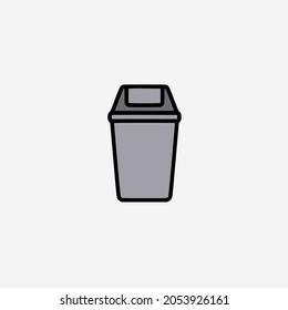 Vector illustration of recycle bin icon