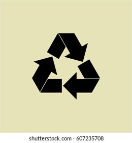 Vector Illustration of Recycle icon or symbol
