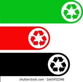 Vector Illustration Recycle Icons Logo Design