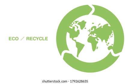 Vector illustration of recycle mark