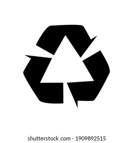 Ilustración vectorial de la marca de reciclaje.