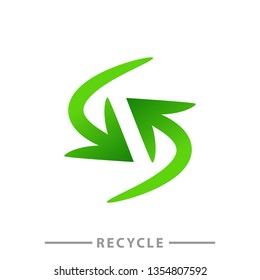 Vector illustration of recycle symbol