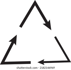 Vector illustration of Recycle symbol on white background..eps
