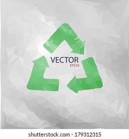 Vector illustration of recycled paper 