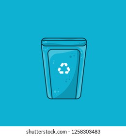 A vector illustration of a recycling concept