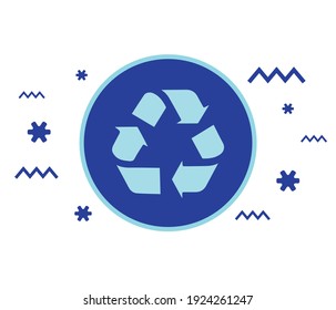 Vector illustration of Recycling Symbol