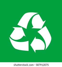 Vector illustration of recycling symbol 