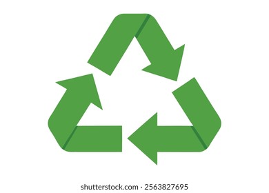 Vector Illustration of Recycling Symbol for Eco-Friendly Designs.perfect for promoting eco-friendly practices, sustainability, and environmental awareness.