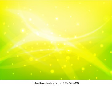 Vector illustration of red abstract background with blurred magic neon light curved lines