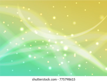 Vector illustration of red abstract background with blurred magic neon light curved lines