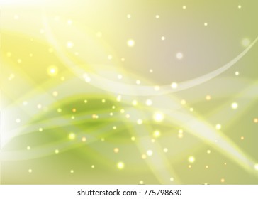 Vector illustration of red abstract background with blurred magic neon light curved lines