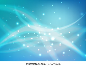 Vector illustration of red abstract background with blurred magic neon light curved lines
