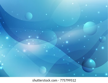 Vector illustration of red abstract background with blurred magic neon light curved lines