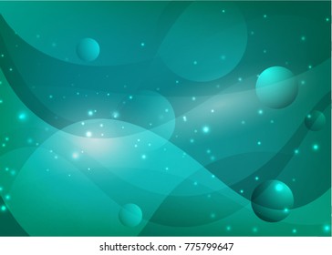 Vector illustration of red abstract background with blurred magic neon light curved lines