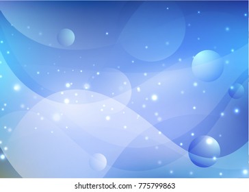 Vector illustration of red abstract background with blurred magic neon light curved lines