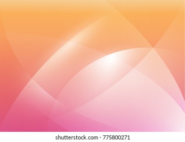 Vector illustration of red abstract background with blurred magic neon light curved lines