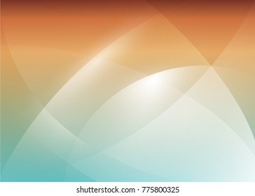 Vector illustration of red abstract background with blurred magic neon light curved lines