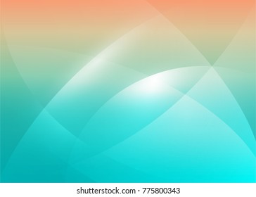 Vector illustration of red abstract background with blurred magic neon light curved lines