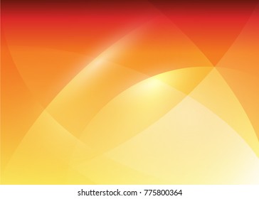 Vector illustration of red abstract background with blurred magic neon light curved lines