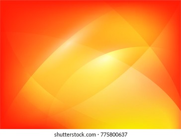 Vector illustration of red abstract background with blurred magic neon light curved lines