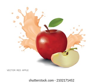 vector illustration red apple desnign template
