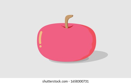 Vektorillustration Illustration von Rotem Apfel. Flaches Design, Illustration.