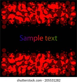 Vector illustration of Red background, abstraction