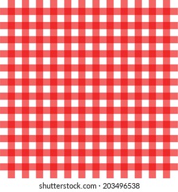 Vector illustration of red background picnic concept