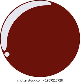 vector illustration of red ball