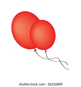 Similar Images, Stock Photos & Vectors of Red balloon vector