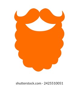 Vector illustration red beard for St. Patrick’s Day	