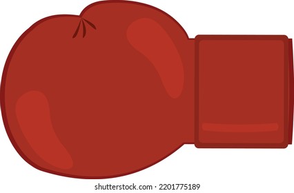 Vector illustration of a red boxing glove