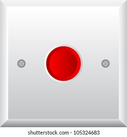 Red Button Set On White Stock Illustration - Download Image Now - Push  Button, Panic Button, Red - iStock