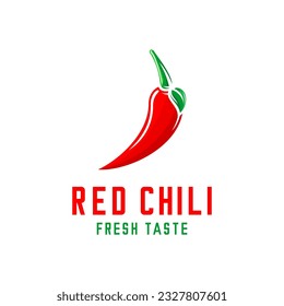 vector illustration of red chili, hot chili vector