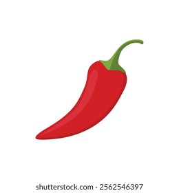 Vector illustration of a red chili pepper