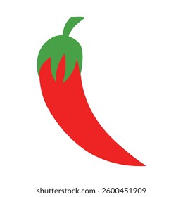 Vector illustration red chili pepper