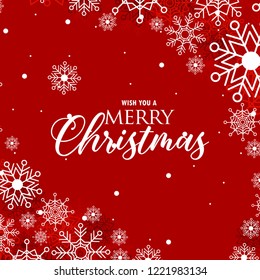 Vector illustration of red Christmas background .eps10