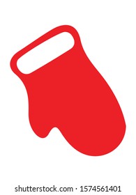 vector illustration of Red Christmas cloves on white background