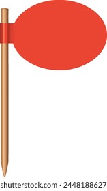Ilustración vectorial de un signo circular rojo