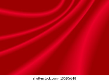Vector illustration of red cloth abstract background